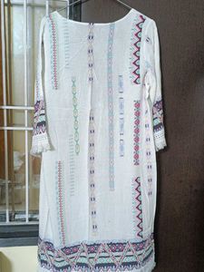 Bohemian White Open Front Kimono