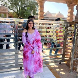 Beautiful Lavender Kurta Set with Dupatta