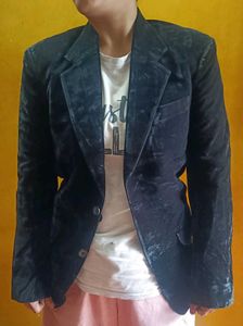 Stylish Velvet Blazer