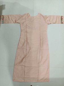 Peach Embroidered Kurta for just 249