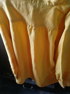 Yellow Mandarin Collar Kurta