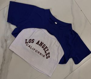 Blue Cut Out Crop Top Set