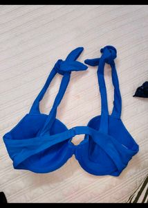 Vibrant Blue Halter Bikini Set