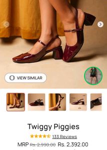 Theater Chic Burgundy Slingback Block Heels
