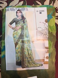 Ronak Green Fancy and Fashion Saree