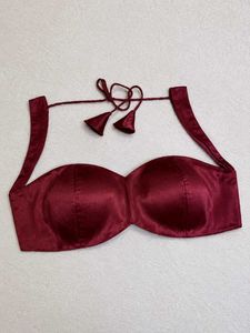 Elegant Maroon Satin Blouse