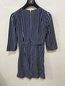 Striped Ruched Sheath Dress