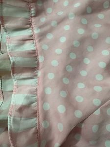 Cute Pink Crop Top and Polka Dot Shorts Set