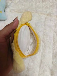 Cute Yellow Plush Keychain