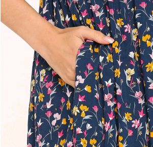 Bella Mama Floral Printed Maternity Dress