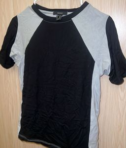 Forever 21 Back-Cut Colorblock T-Shirt