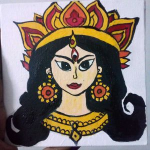 Durga Acrylic canvas painting