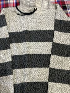 Striped Grey Hoodie
