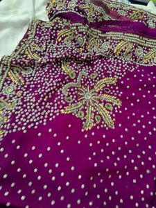embellished heavy saree
