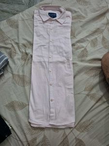 Clever Men's Light Pink Shirt