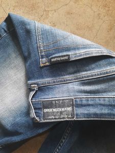 CK Blue Distressed Skinny Jeans