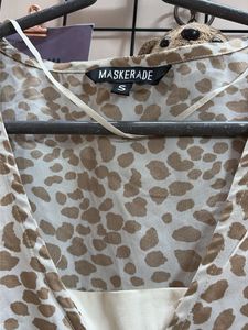 Leopard Print midi slit Dress