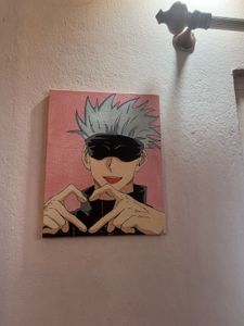 Gojo Satoru Heart Hand Painting