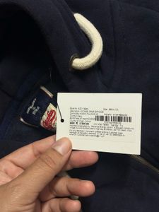 Superdry Navy Hoodie with Red Logo NWT