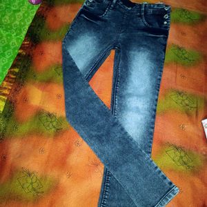 Dark Gray Acid Wash Slim-fit / Skinny Jeans