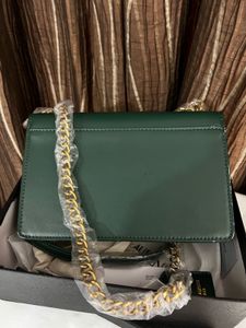 YSL Green Chain Shoulder Bag