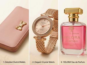 Elegant Gift Set: Watch, Wallet &amp; Perfume