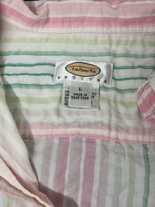 Striped Button-Down Shirt