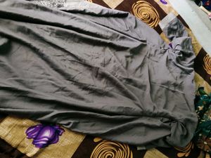 Elegant Grey Abaya with Inner Dress