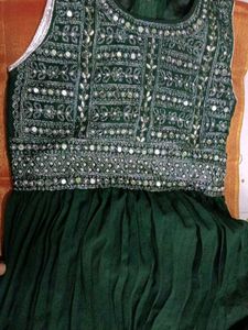 Embellished frock and pant Set