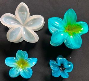 Set of 4 Flower Hair Claw Clips