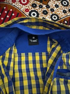 Navy Blue / Yellow Stylish Shirt