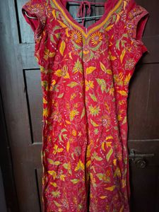 Vibrant Embroidered Kurta