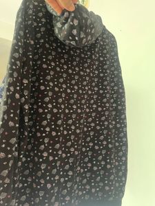 Cute Patterned Zip-Up Hoodie