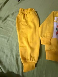 Cute Yellow Sweatshirt and Pants 2-4 yr