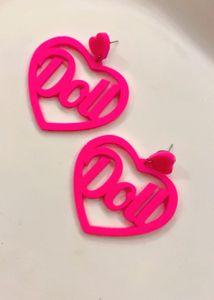 New Heart "Doll" Statement Earrings l Last pair
