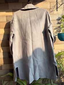 Elegant Grey Trench Coat