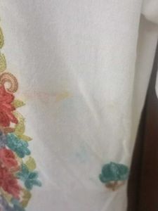 White Embroidered Kurta