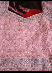 Beautiful Pink Sequined Anarkali Kurta Set