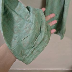 Tussar Silk Salwar &amp; Chiffon Dupatta