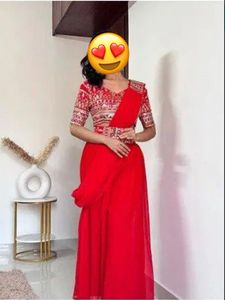Beautiful Designer Heavy Fox Georgette Plazo Dress