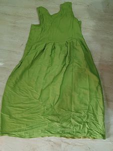 Green Embroidered Dress