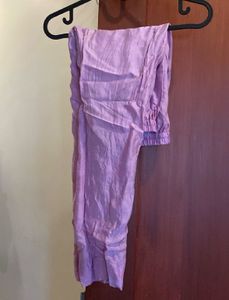 Elegant Lavender Kurta Set with Dupatta