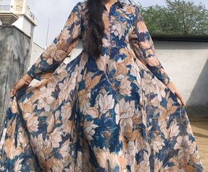 Beautiful Floral Print Anarkali Kurta