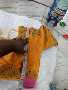 Combo Of Cotton Silk Saree With Embroidery Blouse
