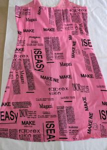 Cute pink sleevless dress