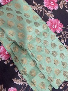 Mint Kurta N  Gold Plazo