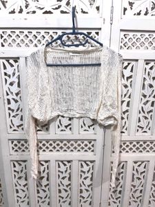 💖Crochet Cropped Knit Cardigan I