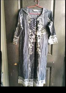 BIBA TO Stylish Black Printed Kurta for Women