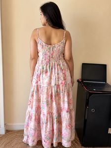Floral Tiered Midi Dress
