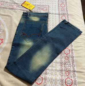 Men Blue Mud Washed Jeans